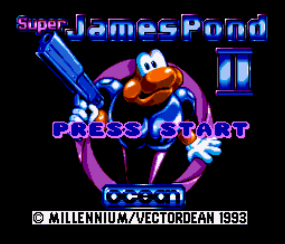 Super James Pond II Title Screen
